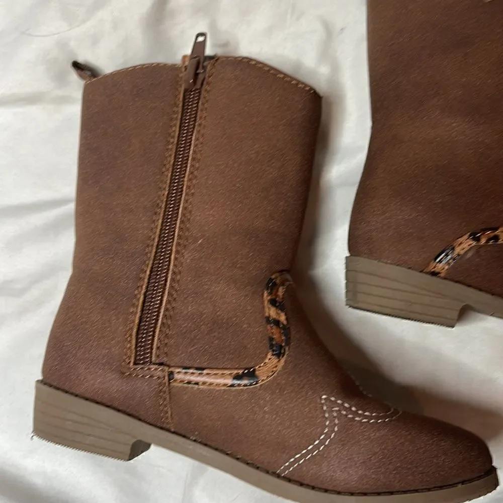 Carter’s Girl’s Marlene Western Cowgirl Boots. Size 10.